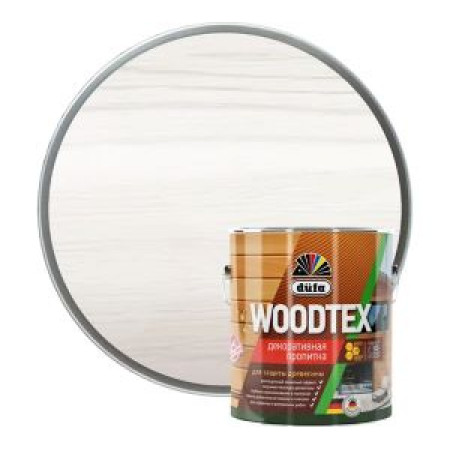 Пропитка Dufa Wood Tex белая, алкидная 3 л Пропитка Dufa Wood Tex белая, алкидная 3 л