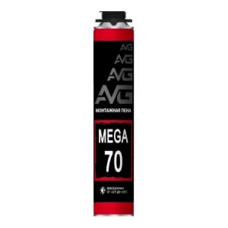 Всесезонная проф. монтажная пена AVG 70 АВГ 70 Мега 850 мл Всесезонная проф. монтажная пена AVG 70 АВГ 70 Мега 850 мл