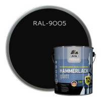 Эмаль на ржавчину Dufa Premium HAMMERLACK гладкая, RAL 9005 черный 2,5 л
