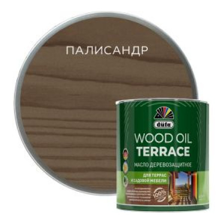 Деревозащитное масло Dufa Wood OIL Terraсe палисандр, 2 л Деревозащитное масло Dufa Wood OIL Terraсe палисандр, 2 л