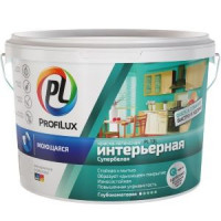 Краска латексная моющаяся Profilux ВД PL 13L супербелая 3 кг