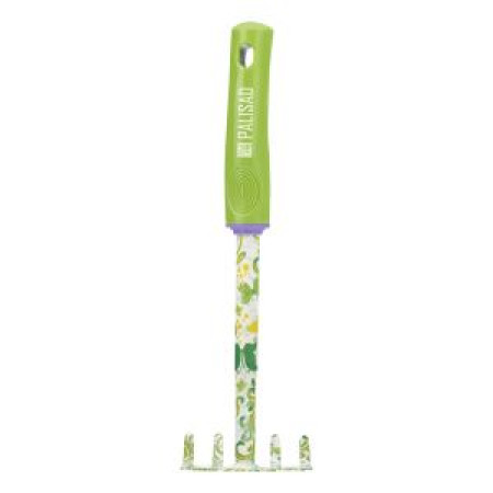 Грабли 5 - зубые, 85 х 310 мм, стальные, пластиковая рукоятка, Flower Green, Palisad