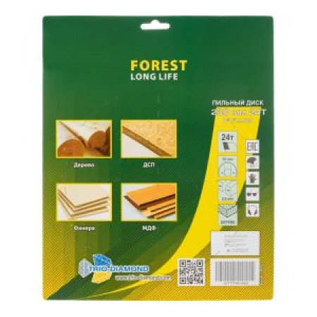 Диск пильный по дереву TRIO-DIAMOND (230х32 мм; 24Т) Forest Long Life FLL819