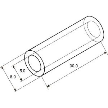 Медная луженая гильза REXANT ГМЛ 10-5 (10мм2 - d5мм) ГОСТ 23469.3-79 (в упак. 5 шт.) 07-5354