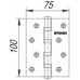 Петля универсальная IN4400U SN (4BB 100x75x2,5) мат. никель (FUARO) Петля универсальная IN4400U SN (4BB 100x75x2,5) мат. никель (FUARO)