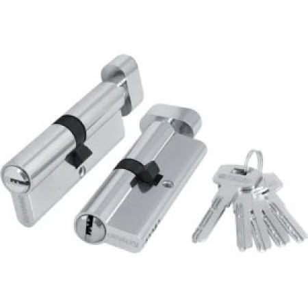 Цилиндровый механизм (200 ZM/110) 2000ZMKnob110(55+10+45) CP хром 5Key с вертушкой (FUARO) Цилиндровый механизм (200 ZM/110) 2000ZMKnob110(55+10+45) CP хром 5Key с вертушкой (FUARO)