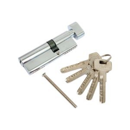 Цилиндровый механизм (200 ZM/90) 2000ZMKnob90(50+10+30) CP хром 5Key с вертушкой Цилиндровый механизм (200 ZM/90) 2000ZMKnob90(50+10+30) CP хром 5Key с вертушкой