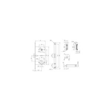 Корпус замка ML85-50 SSC (сатин.хром) (PUNTO) Корпус замка ML85-50 SSC (сатин.хром) (PUNTO)