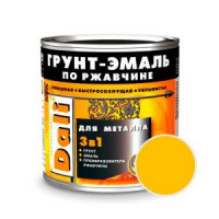 Грунт-эмаль по ржавчине Жёлтая 0,75л "DALI" (Рогнеда) ral 1021