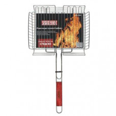 Решетка для барбекю BBQ5841 (Ударник) глуб. хром. 340х265мм РЕМОКОЛОР