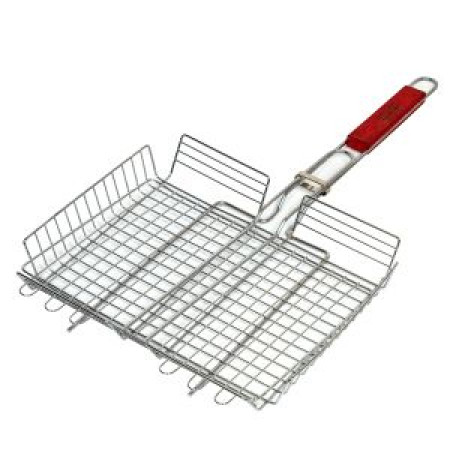 Решетка для барбекю BBQ5841 (Ударник) глуб. хром. 340х265мм РЕМОКОЛОР Решетка для барбекю BBQ5841 (Ударник) глуб. хром. 340х265мм РЕМОКОЛОР