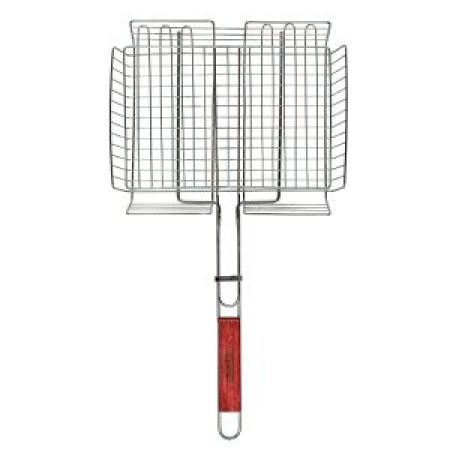 Решетка для барбекю BBQ5841 (Ударник) глуб. хром. 340х265мм РЕМОКОЛОР Решетка для барбекю BBQ5841 (Ударник) глуб. хром. 340х265мм РЕМОКОЛОР