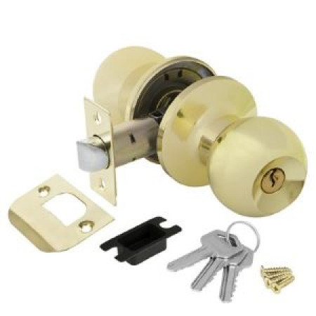 Ручка защелка DK682 PB-ET (6082 PB-E) (кл./фик.) золото (AJAX) Ручка защелка DK682 PB-ET (6082 PB-E) (кл./фик.) золото (AJAX)