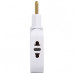 Разветвитель электрический ЭРА SPF-2-FL-USBC поворотный на 2 розетки + 2USB A+C 10А белый