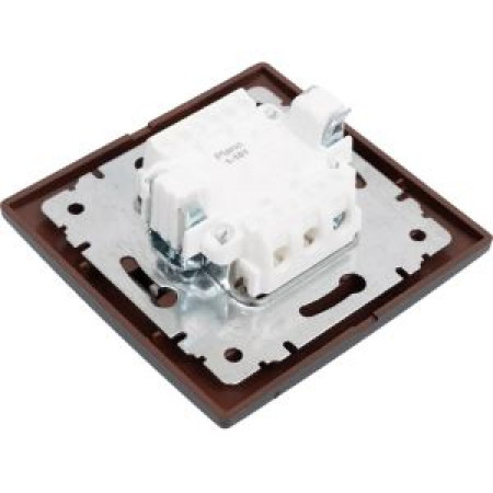 Выключатель Intro Plano 1-101-05 однокл.,10А-250В, IP20, СУ, антрацит