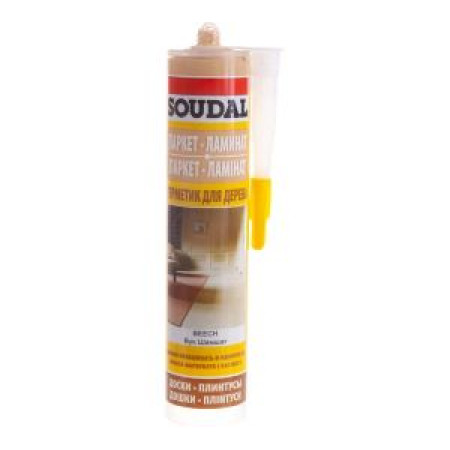 Паркетный акриловый герметик под бук SOUDAL, 280 мл Паркетный акриловый герметик под бук SOUDAL, 280 мл