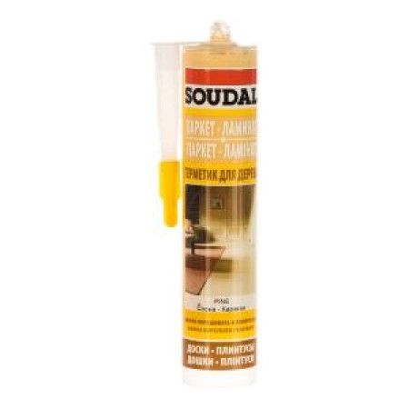 Паркетный акриловый герметик под сосну SOUDAL, 280 мл Паркетный акриловый герметик под сосну SOUDAL, 280 мл