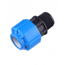 Муфта переходная Ф20*3/4" нар, Политек ПНД