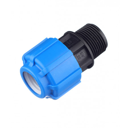 Муфта переходная Ф20*3/4" нар, Политек ПНД Муфта переходная Ф20*3/4" нар, Политек ПНД