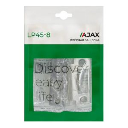 Защелка врезная PLASTLP45-8 (LP45-8) CP хром (AJAX) Защелка врезная PLASTLP45-8 (LP45-8) CP хром (AJAX)