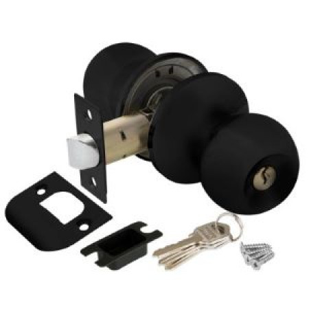 Ручка защелка DK682 BL-ET (6082 BL-E) (кл./фик.) черный (AJAX) Ручка защелка DK682 BL-ET (6082 BL-E) (кл./фик.) черный (AJAX)