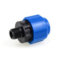 Муфта переходная Ф25*1/2" нар, Политек ПНД