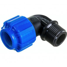 Отвод Ф 20*3/4" нар, Политек ПНД