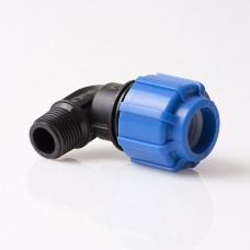 Отвод Ф 25*1/2" нар, Политек ПНД