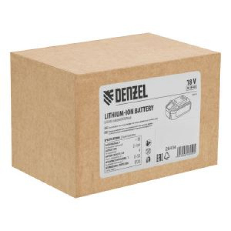 Батарея аккумуляторная IB-18-4.0, Li-Ion, 18 В, 4.0 А/ч Denzel Батарея аккумуляторная IB-18-4.0, Li-Ion, 18 В, 4.0 А/ч Denzel