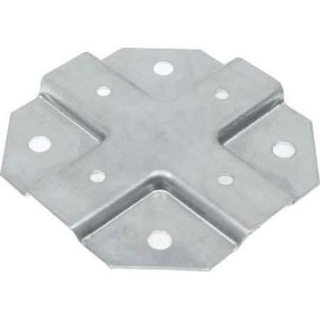 Краб-система для проф. труб Х-образный, оцинк, 20x20 мм