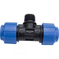 Тройник Ф 25*3/4" нар, Политек ПНД