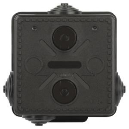 Распаячная коробка ЭРА KOR-80-80-50-7g-B открытой установки черная 80х80х50мм с гермовводами 7 вх. IP54 Распаячная коробка ЭРА KOR-80-80-50-7g-B открытой установки черная 80х80х50мм с гермовводами 7 вх. IP54