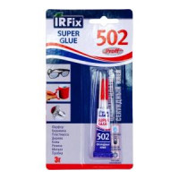Клей секундный цианакрилатный IRFIX Super Glue 502 бесцветный, 3 гр 20072