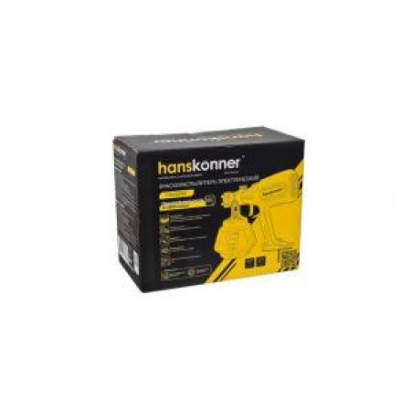 Краскопульт электрический Hanskonner PLATINUM 800Вт 0-1200мл/мин HSG9680