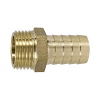 Штуцер нар 1/2" x 20 мм латунь