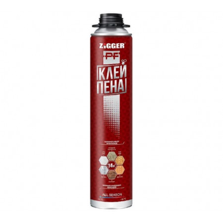 Всесезонная клей-пена ZIGGER ПРОФ 750 мл