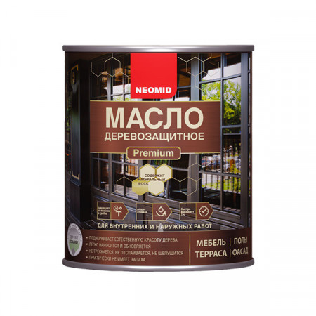 Масло деревозащитное Premium красное дерево 2л NEOMID (Неомид)