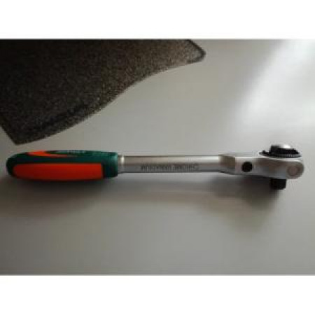 Ключ-трещотка для квадрата 3/8", 72 зуба, УСИЛЕННАЯ, ПЛАВАЮЩАЯ ГОЛОВКА 180г, Sturm!