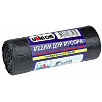 Мешки для мусора UNIBOB для бытового применения 60 л, 30 шт., черный