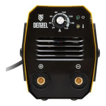 Аппарат инверторный дуговой сварки DS-160 Compact, 160 А, ПВ 70%, диаметр электрода 1.6-3.2 мм Denzel Аппарат инверторный дуговой сварки DS-160 Compact, 160 А, ПВ 70%, диаметр электрода 1.6-3.2 мм Denzel