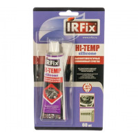 Высокотемпературный силиконовый герметик IRFIX HI-TEMP красный 60 мл