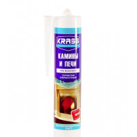 Krass Камины и Печи 1500 С герметик силикатный высокотемпературный 300ml