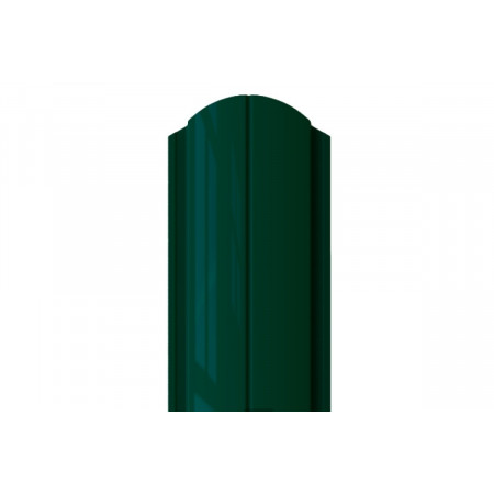 Штакетник полукруглый фигурный, зеленый мох (RAL6005) 1800х115х0,35мм