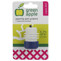 Адаптер для шланга (12 мм, 1/2", с наружной резьбой, пластик) GREEN APPLE ЕСО GAEA 20-11