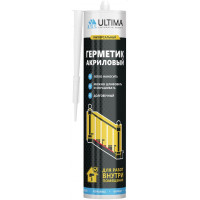 Ultima, герметик акриловый универсальный, белый, 280 мл