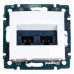 Розетка 2-местная internet RJ45  Legrand, Valena белая 774231