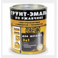 Грунт-эмаль по ржавчине Серый графит 0,75л "DALI" (Рогнеда) RAL 7024 (20536)
