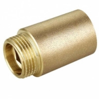 Латунная удлинительная гайка 50 мм TIM 1/2", резьба внутр./наруж., SFM022D-50