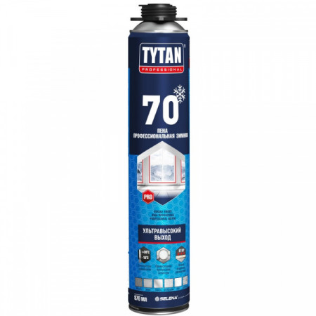 Пена монтажная Tytan Professional 70 зимняя -18, 870 мл (1кг) Пена монтажная Tytan Professional 70 зимняя -18, 870 мл (1кг)