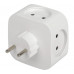 Электрический разветвитель SP-4-USB-W на 4 розетки, 220V + 2xUSB 2400mA ЭРА Электрический разветвитель SP-4-USB-W на 4 розетки, 220V + 2xUSB 2400mA ЭРА
